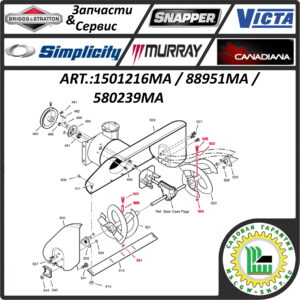 Комплект срезных болтов 1/4"-20UNCx1.75" B&S 1501216MA / 88951MA / 580239MA