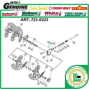 Пробка редуктора шнеков 1/​4"x0.437" MTD 721-0325