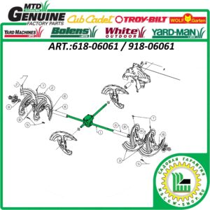 Редуктор трехступенчатых снегоуборщиков MTD / WOLF-Garten 30" 618-06061