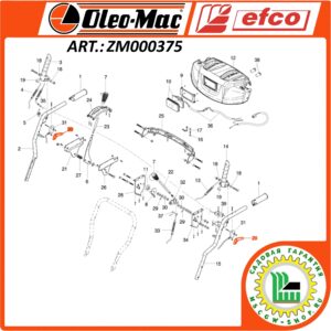 Курок отключения гусеницы / колеса Efco / Oleo-Mac ZM000375