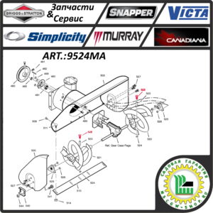 Срезной болт 1/4"-20UNCx1.75" B&S 9524MA / 80003915 / 726061