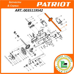 Вал привода колес с шестерней 40Zx20x570 мм. 0035119542