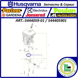 Кольцо поршневое 41x1.45x1.75 мм. HUSQVARNA 5444059-01 / 544405901