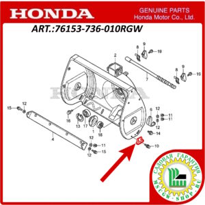 Лыжа опорная HONDA 76153-736-010RGW