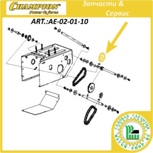 Звезда привода первичного вала трансмиссии [ST 1170E/1170BS/1376E] CHAMPION AE-02-01-10